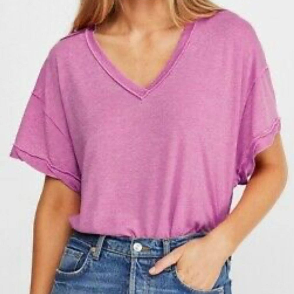 FREE PEOPLE Electric Bloom NWT T-Shirt Size S